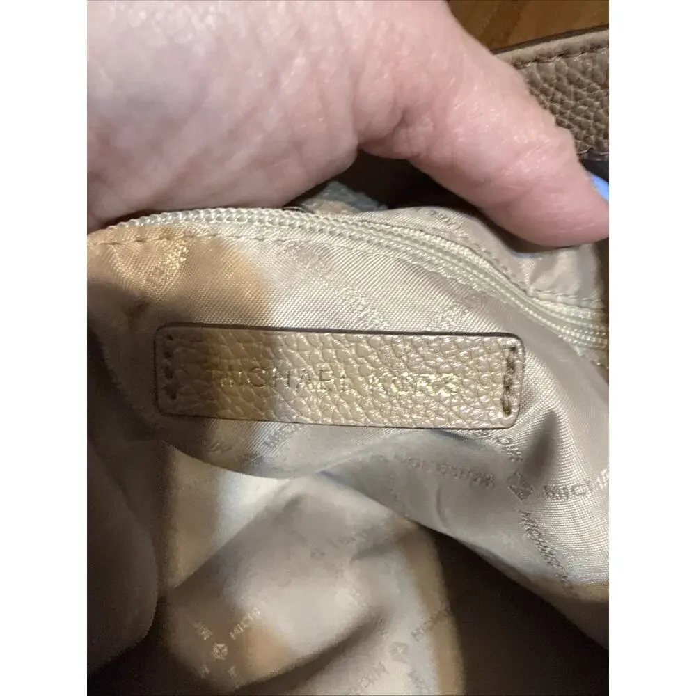 Michael Kors Tan Shoulder Bag with Slouchy Silhouette